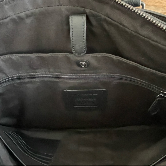 Coach Black Pebble Leather Slim Briefcase 
15.5 w x 10.5 h x 3.75 depth - Picture 7 of 13